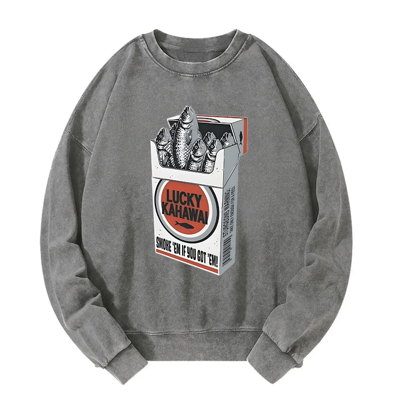 Japanese Lucky Kahawai Washed Sweatshirt