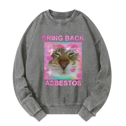 Bring Back Asbestos Washed Sweatshirt