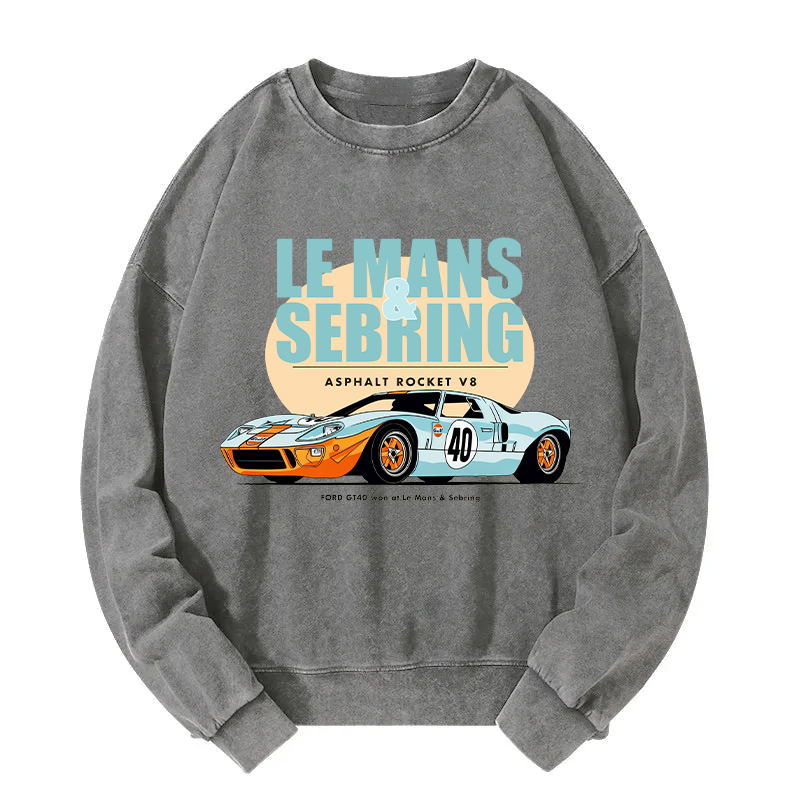 Won At Le Mans & Sebring Washed Sweatshirt