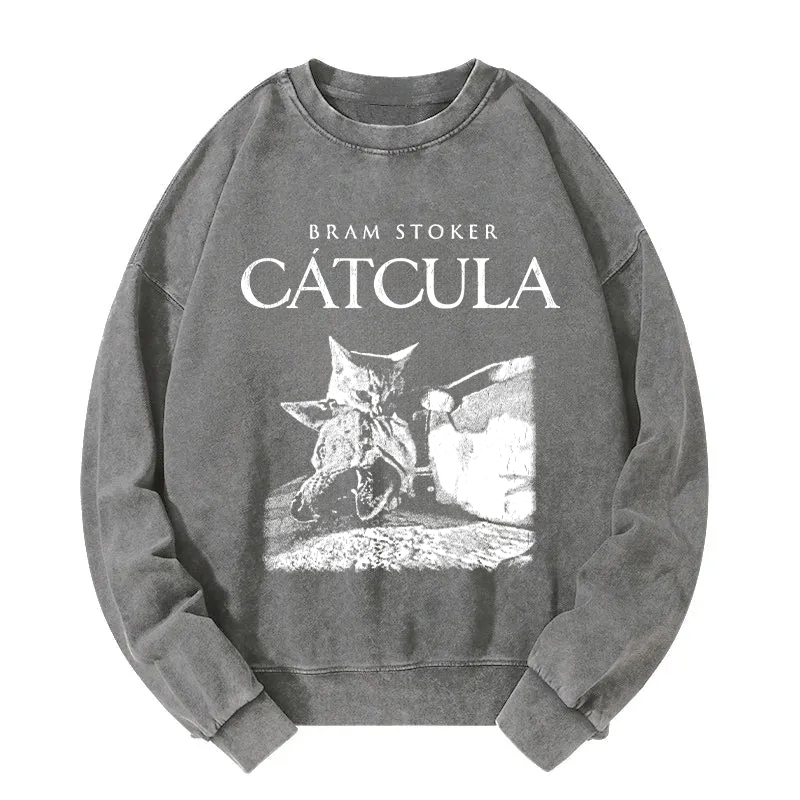 Vampire Catcula Washed Sweatshirt