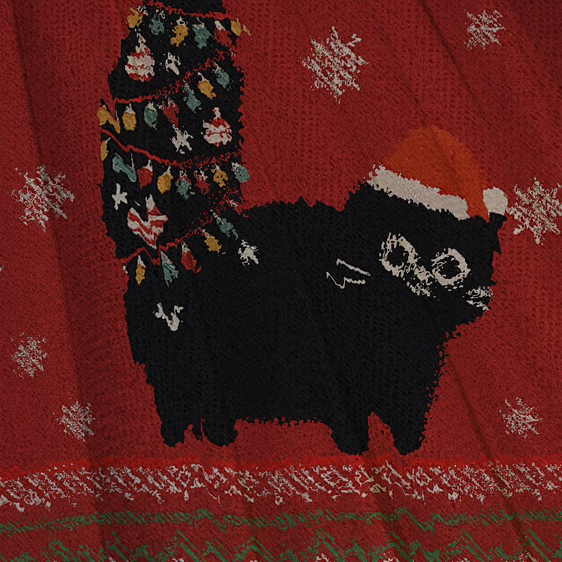 Purr-fectly Festive Christmas Ugly Sweatshirt
