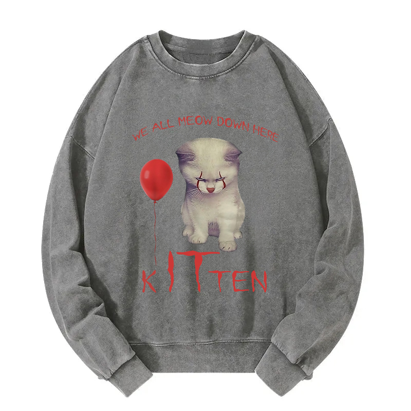 The Kitten Clown Washed Sweatshirt