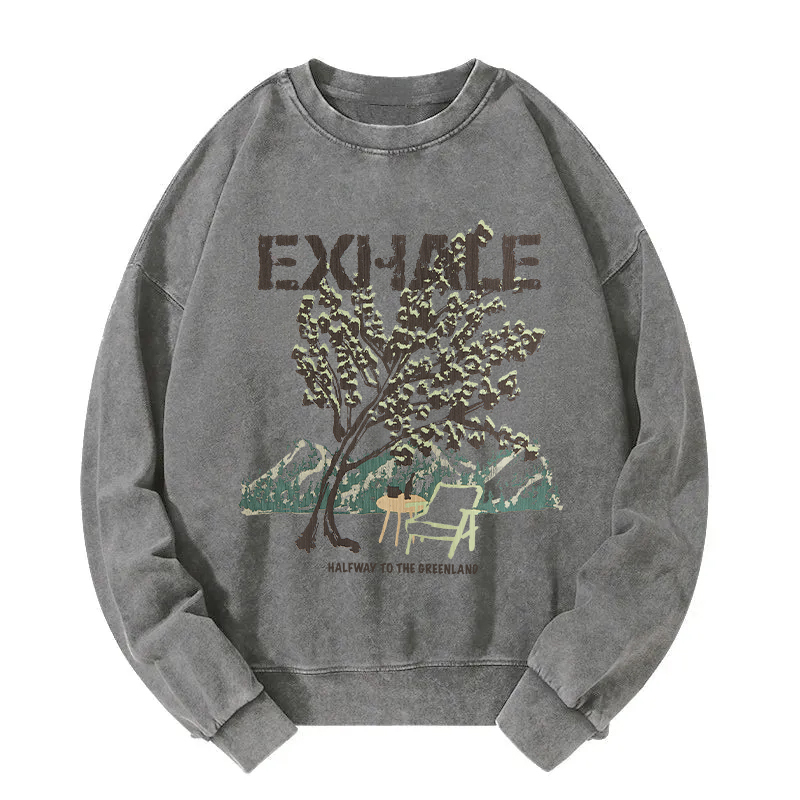 Exhale Greenland Washed Sweatshirt
