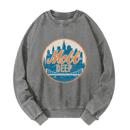 Mobb Deep Queens New York Vintage Washed Sweatshirt
