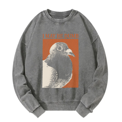I May Be Dumb Washed Sweatshirt