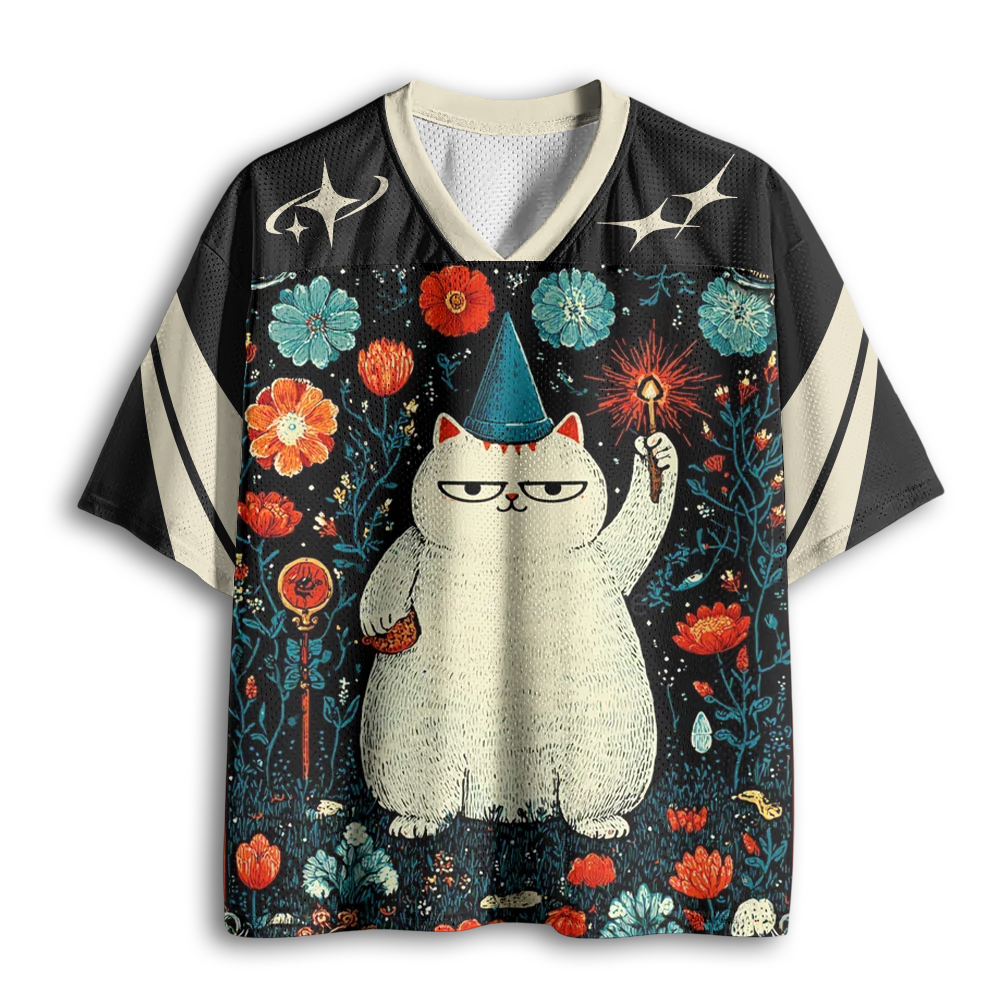 Baddiecat The Magician Cat Mesh Jersey