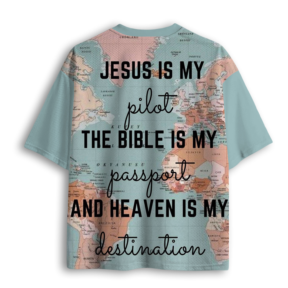 Baddiecat Jesus Is My Pilot Mesh Jersey