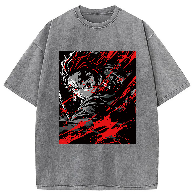 Demon Slayer Daring Duels Washed T-Shirt