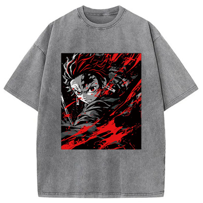 Demon Slayer Daring Duels Washed T-Shirt