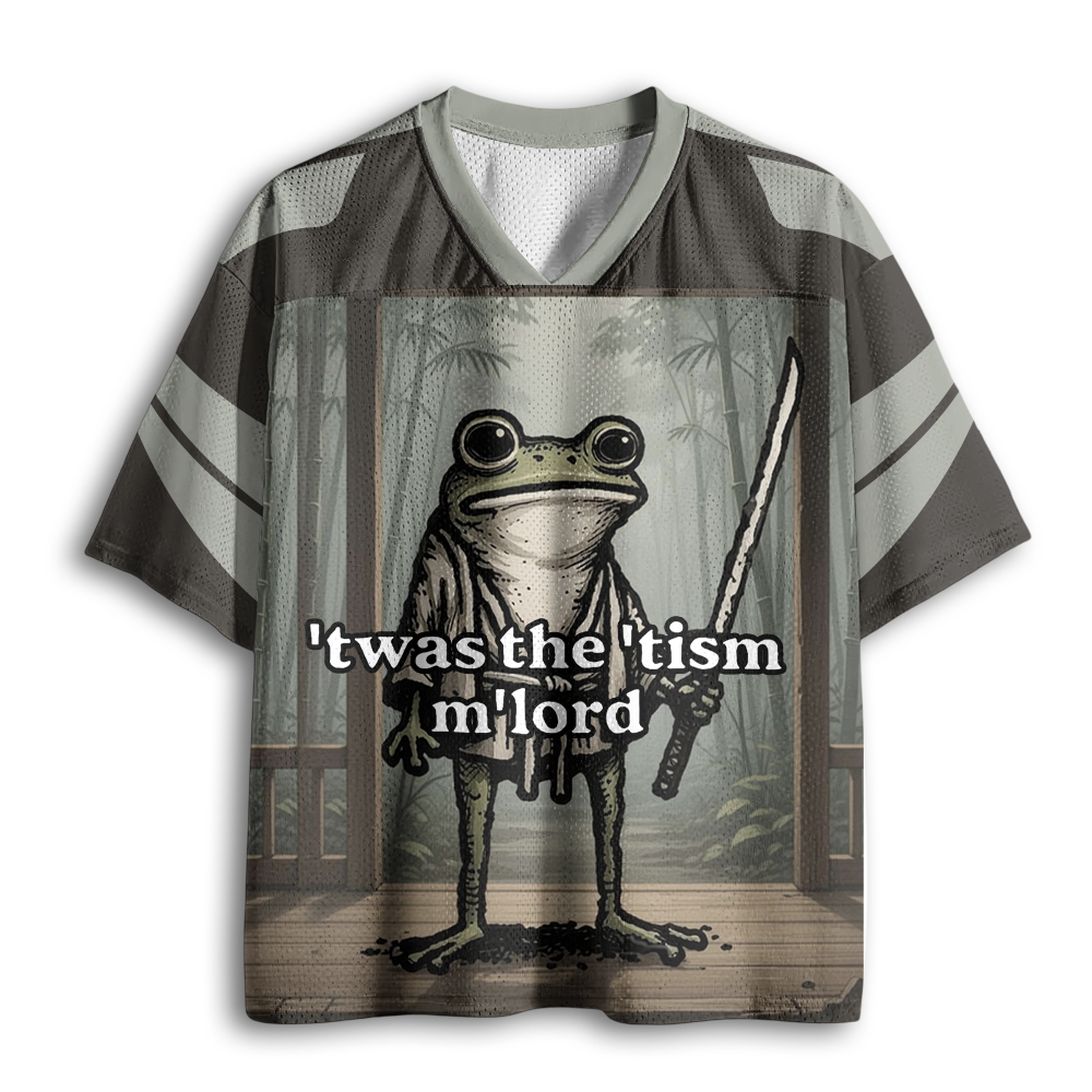 Baddiecat Autistic Warrior Frog Mesh Jersey