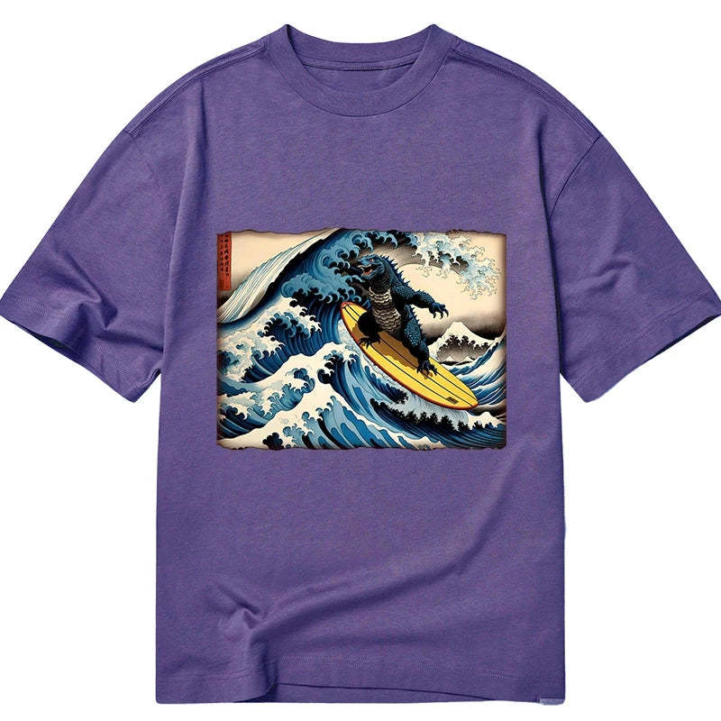 Dinosaur Surfing Japanese Classic T-Shirt