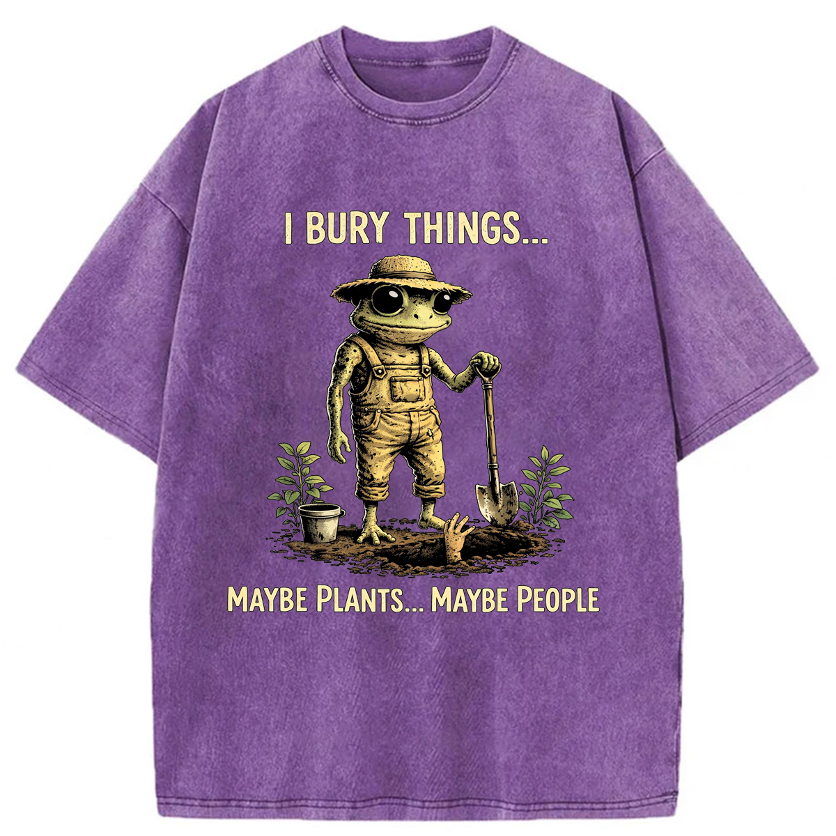 Tokyoviva I Bury Things Maybe Plants Maybe People Washed T-shirt