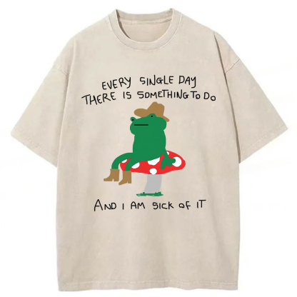 Tokyoviva Every Single Day There is Something To Do Washed T-shirt