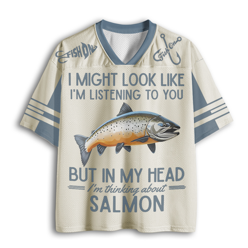 Tokyoviva I'm Listening Fish Funny Mesh Jersey