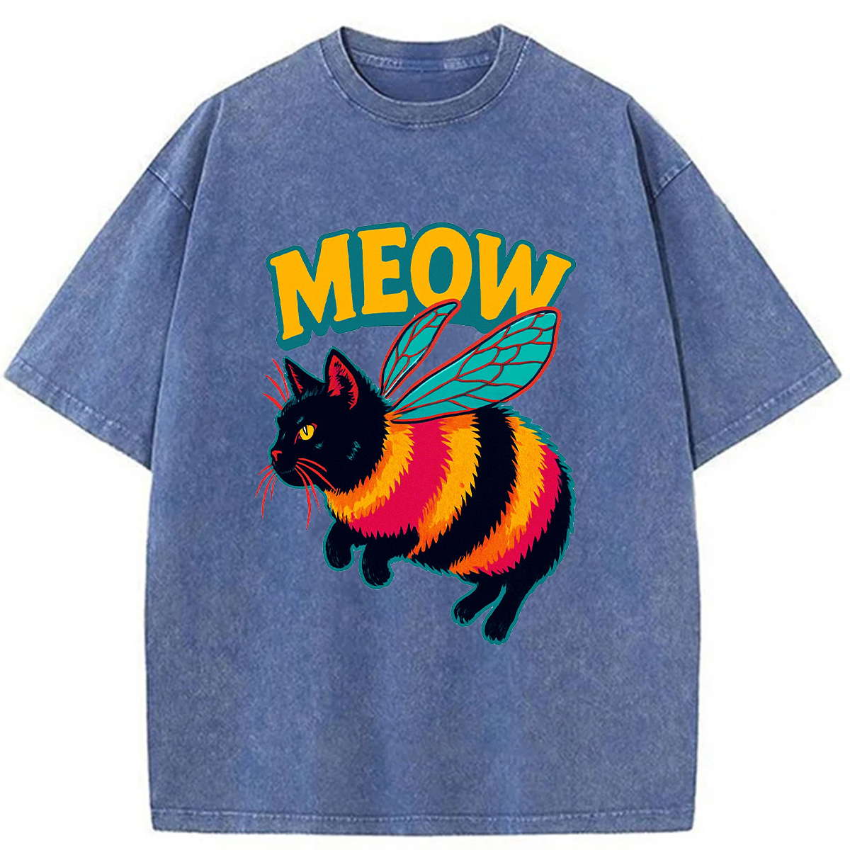 Tokyoviva Bee Cat Washed T-shirt
