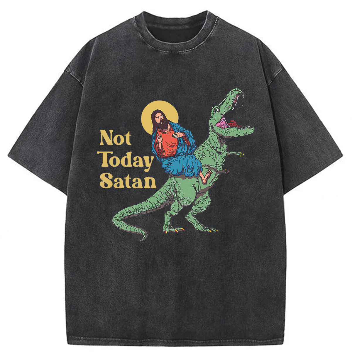 Tokyoviva Not Today Satan Washed T-shirt