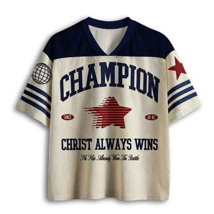 Baddiecat Christ Always Wins Mesh Jersey