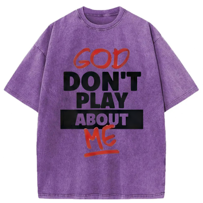 Tokyoviva God Don't Play About Me Washed T-shirt