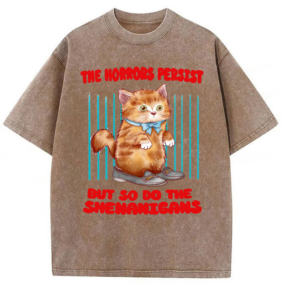 Tokyoviva Horrific Shenanigans Washed T-shirt