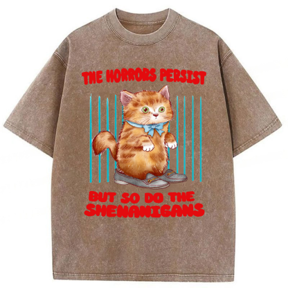 Tokyoviva Horrific Shenanigans Washed T-shirt