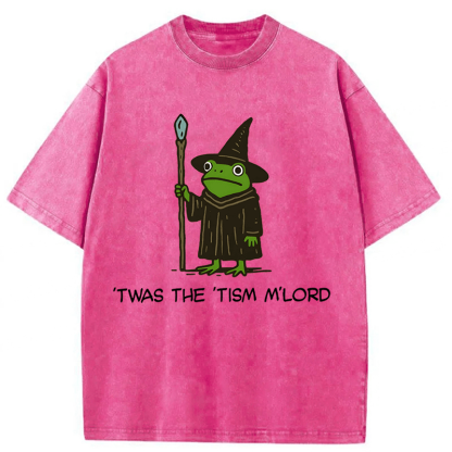Tokyoviva Twas The Tism Frog Wizard Washed T-shirt