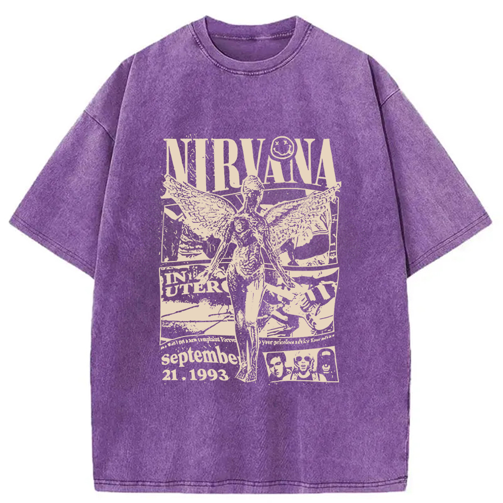 Nirvana In Utero Tour 1993 Washed T-Shirt