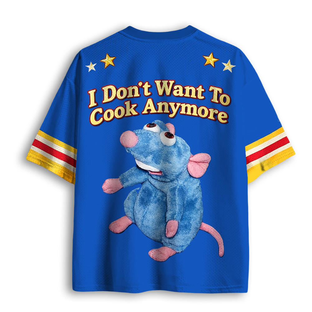 Baddiecat I Don't Want To Cook Anymore Mesh Jersey