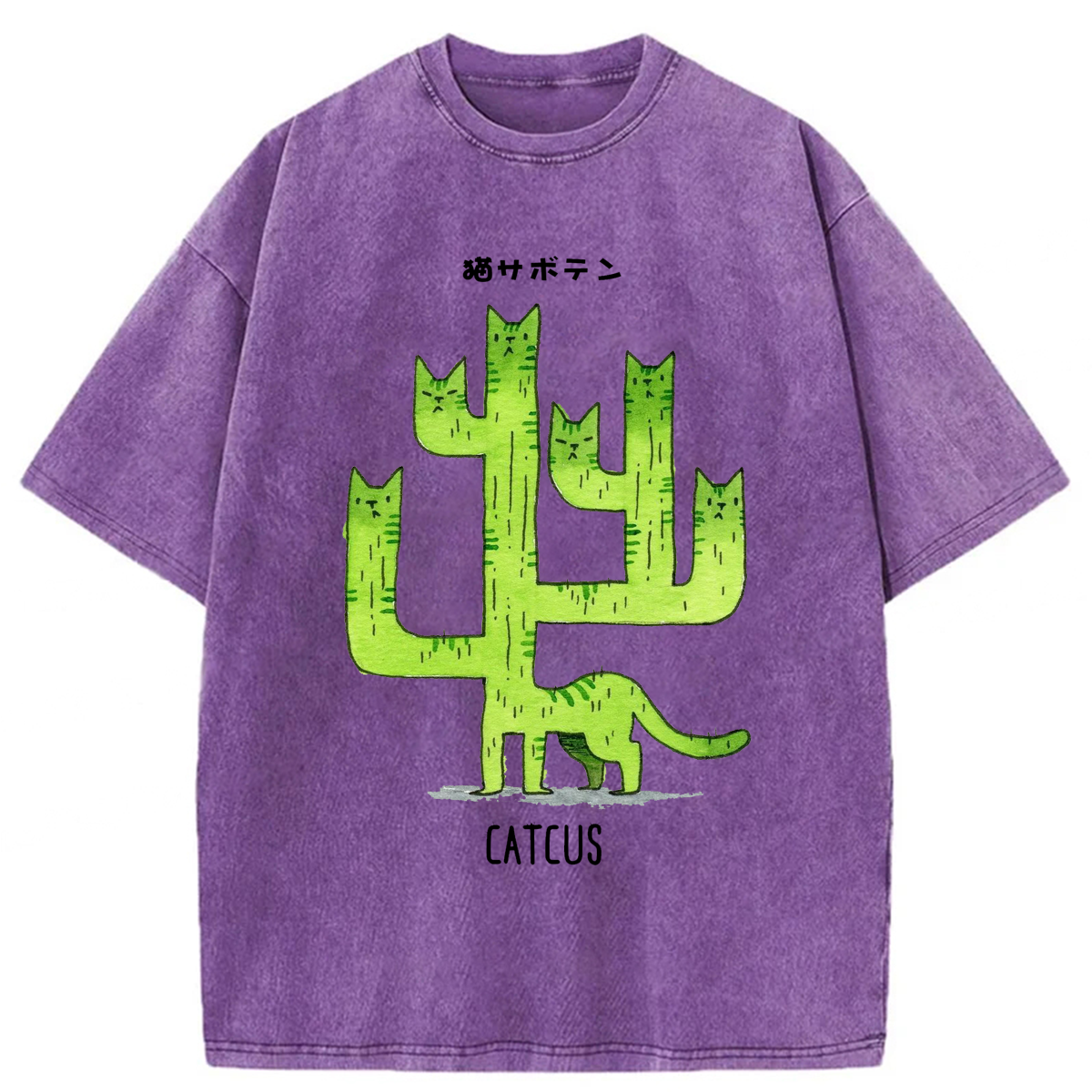 Tokyoviva Funny Catcus Washed T-shirt