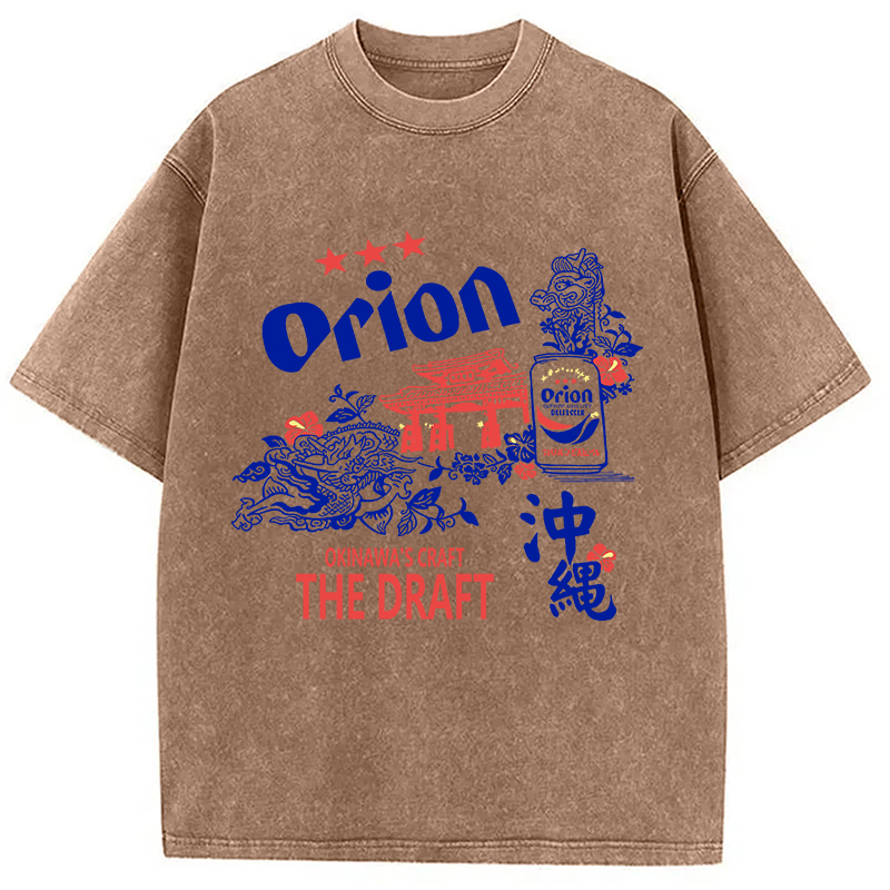 Orion Beer With Okinawa Washed T-Shirt