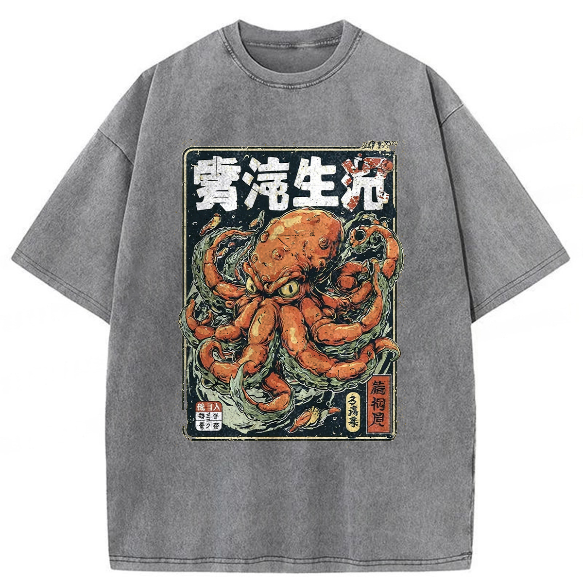 Tokyoviva Monster Octopus Washed T-shirt