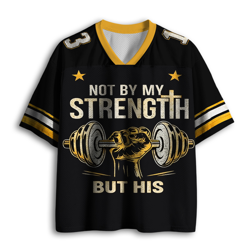 Baddiecat My Strength Christian Gym Mesh Jersey