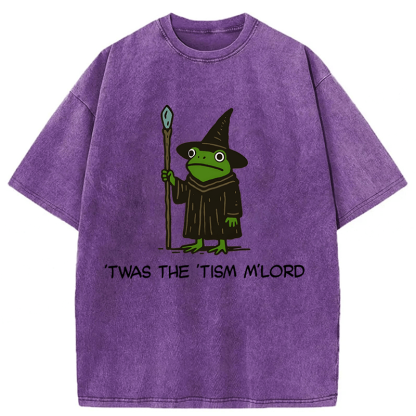 Tokyoviva Twas The Tism Frog Wizard Washed T-shirt