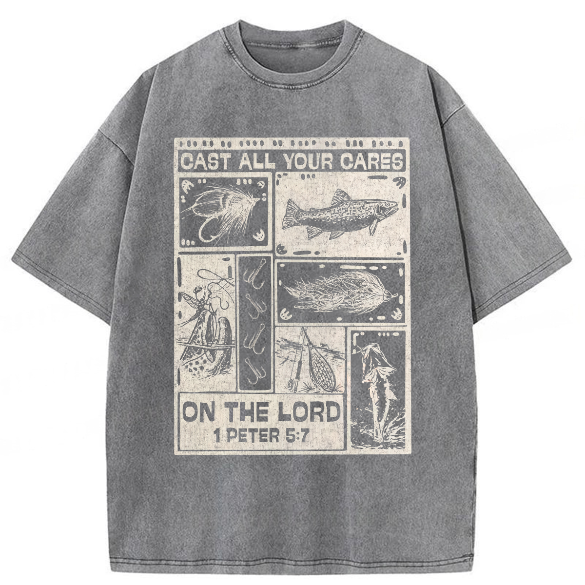 Tokyoviva Christian Fishing Washed T-shirt