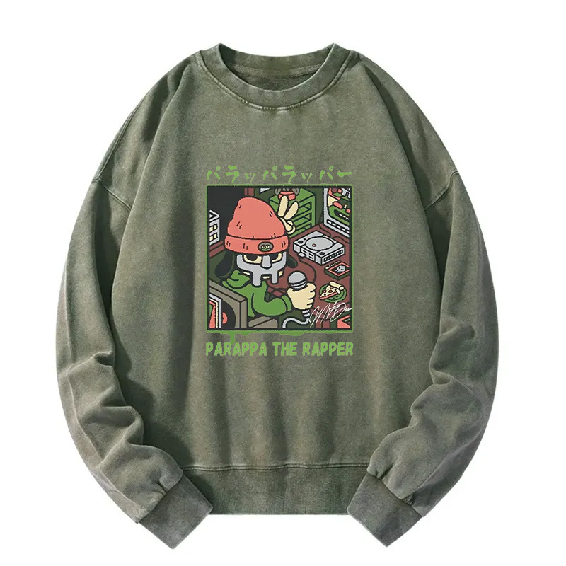 PaRappa the Rapper MF DOOM Washed Sweatshirt