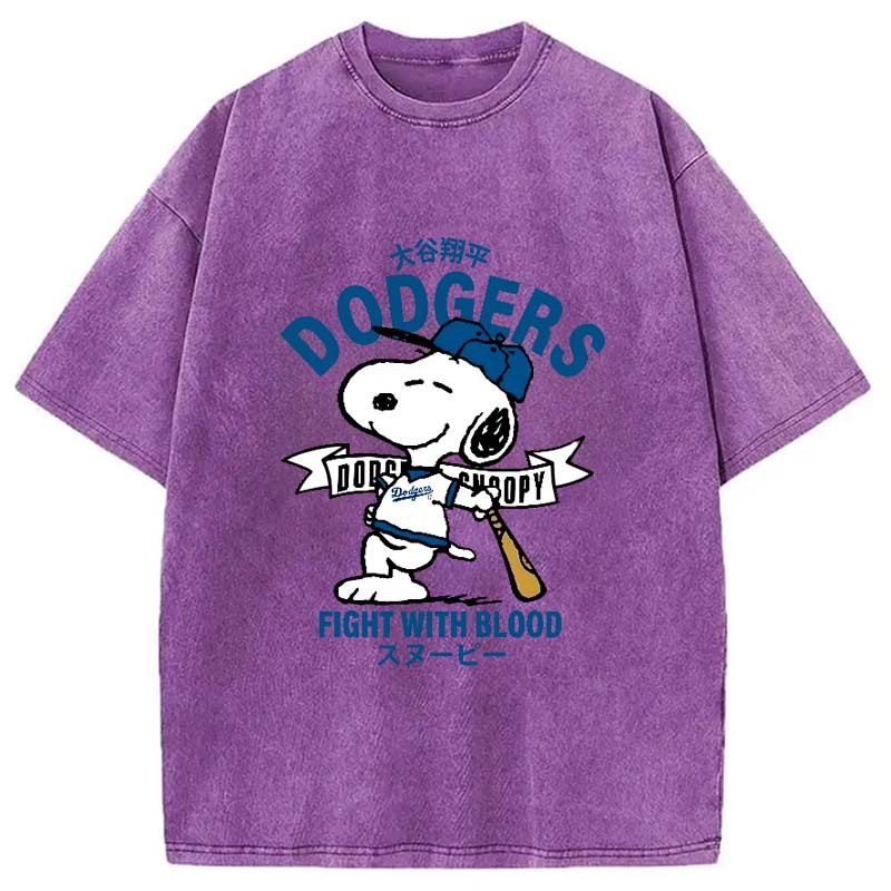 Dodgers Fight With Blood Washed T-Shirt
