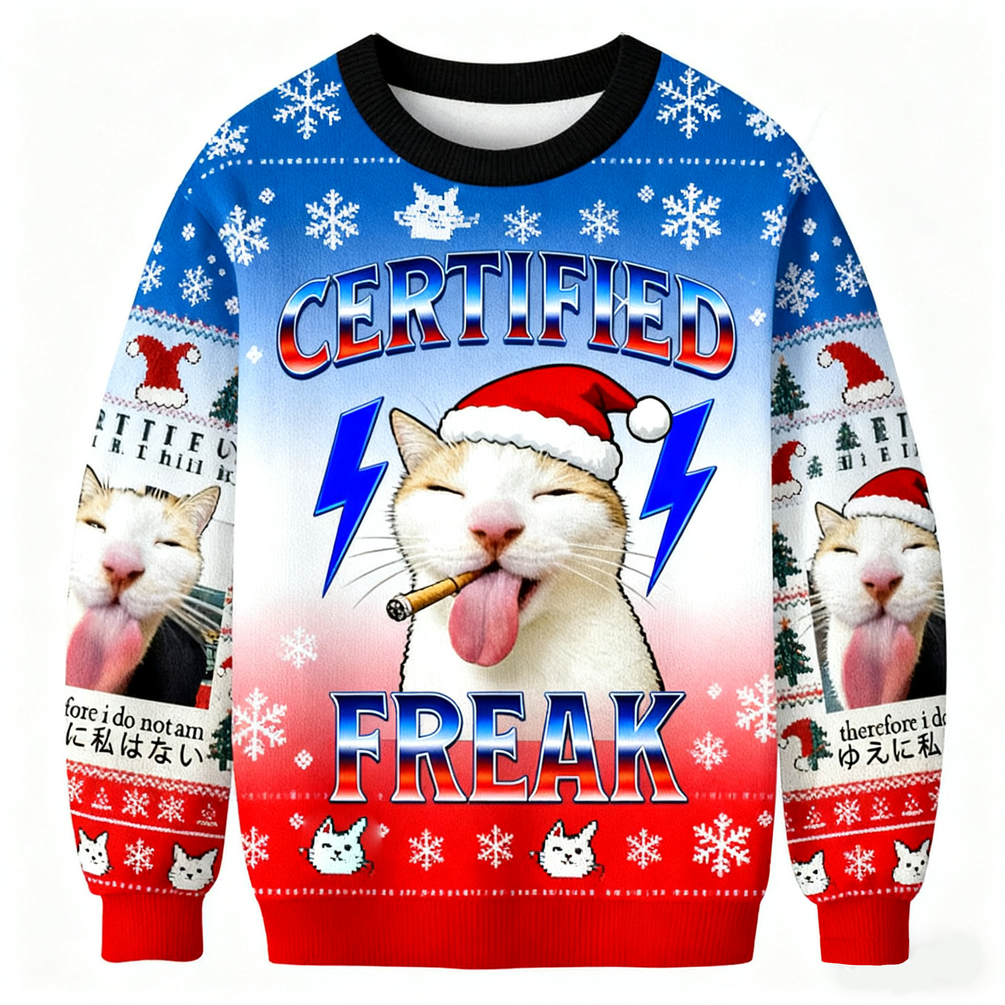 Certified Freak Christmas Ugly Sweatshirt