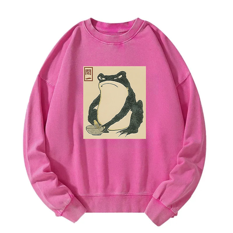 Matsumoto Hoji Japanese Frog Washed Sweatshirt
