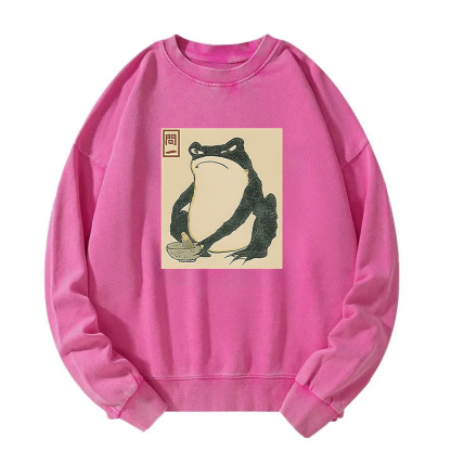 Matsumoto Hoji Japanese Frog Washed Sweatshirt