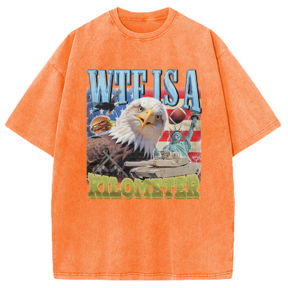 Funny Eagle Meme Washed T-Shirt