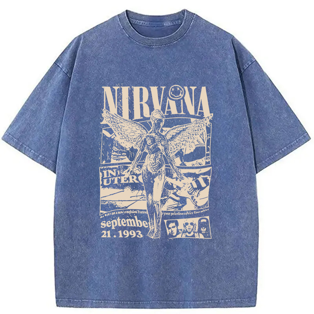 Nirvana In Utero Tour 1993 Washed T-Shirt