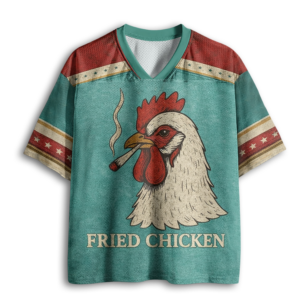 Tokyoviva Funny Fried Chicken Mesh Jersey