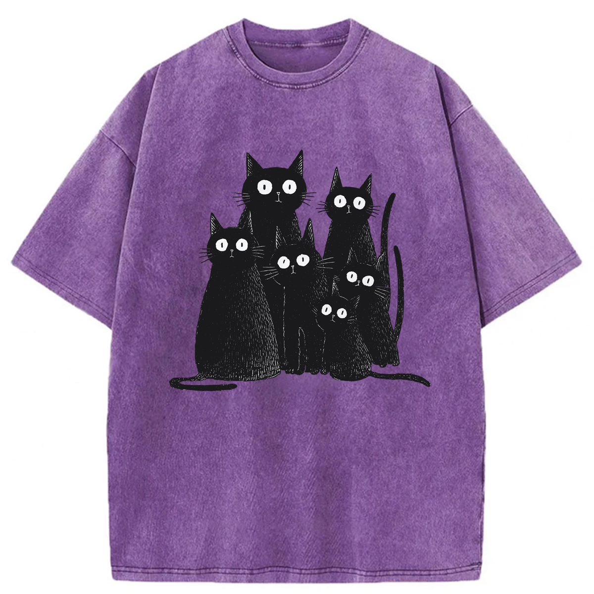 Tokyoviva Witchy Black Cat Washed T-shirt