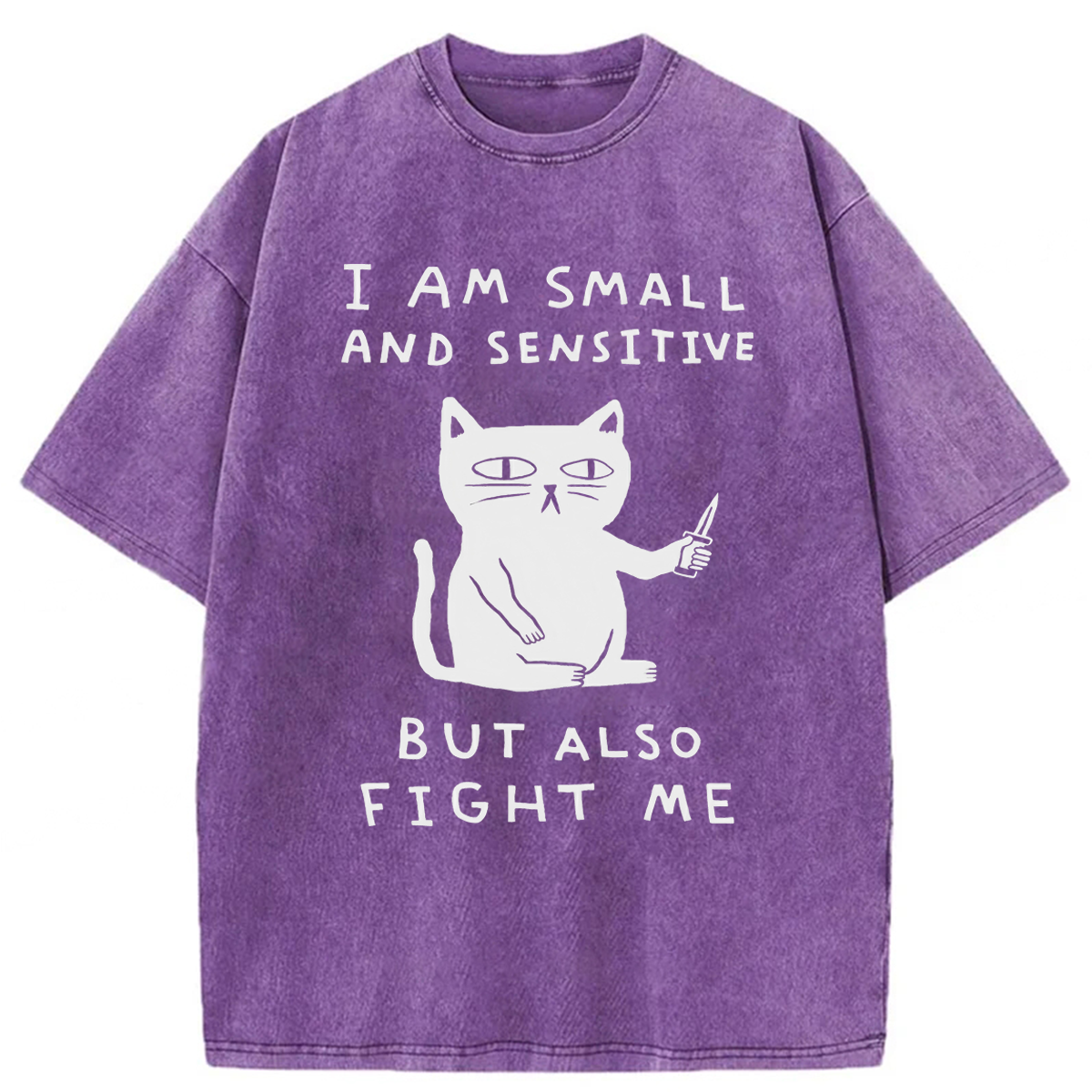 Tokyoviva I Am Small And Sensitive But Also Fight Me Washed T-shirt