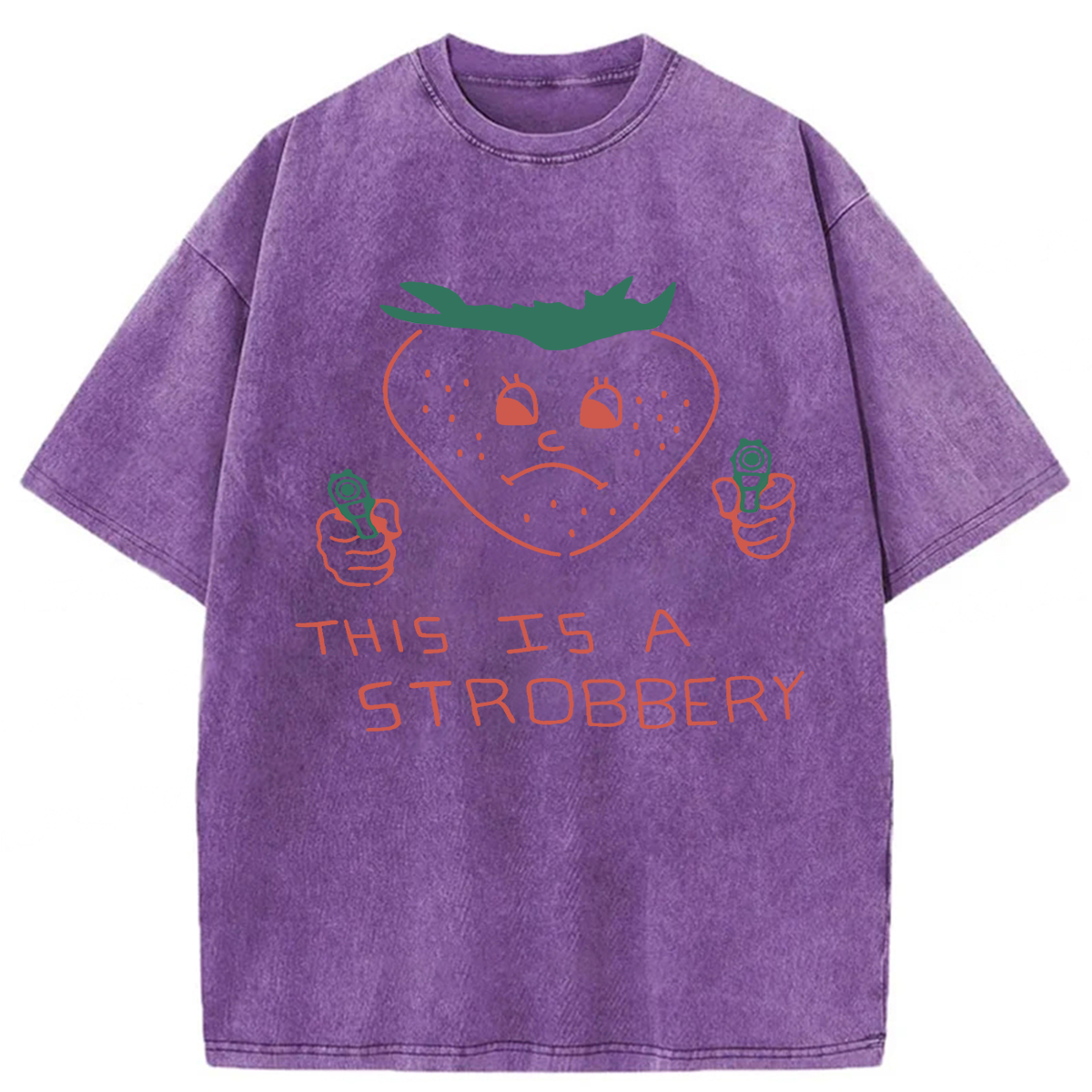 Tokyoviva This Is Strobbery Funny Washed T-shirt