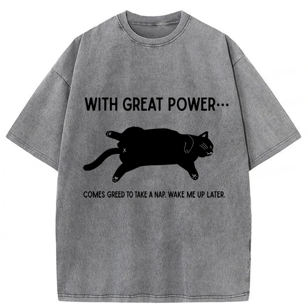 Tokyoviva The Cat Is Sleeping In Washed T-shirt