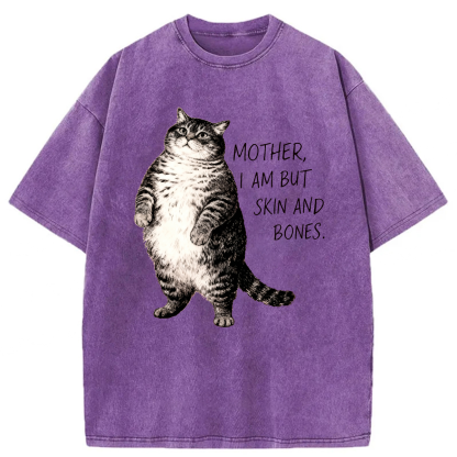 Tokyoviva Overweight Cat And Its Doting Owner Washed T-shirt