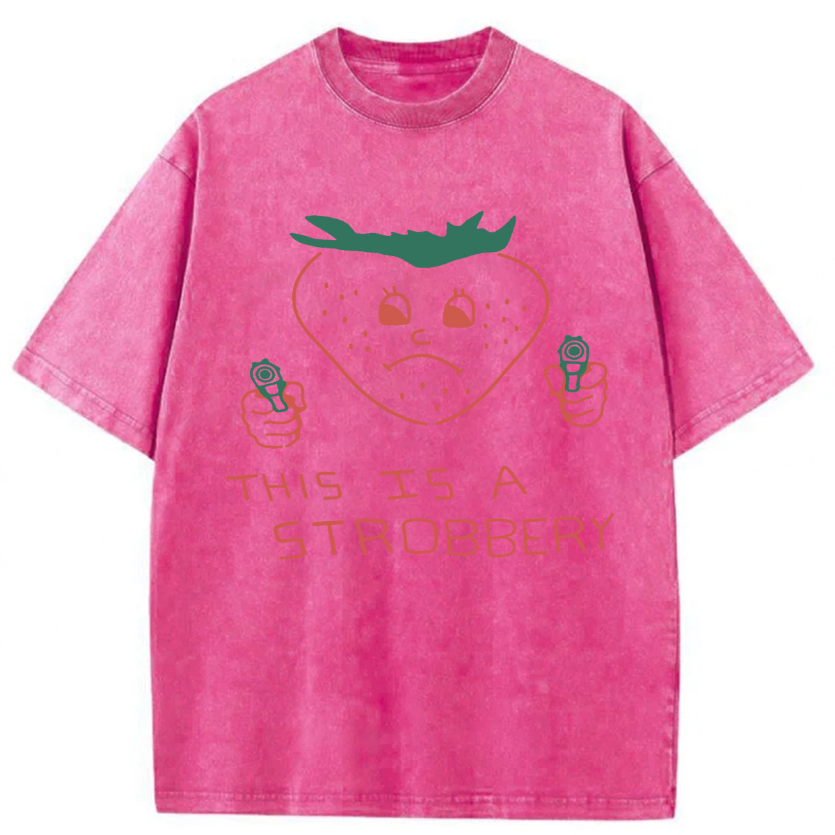 Tokyoviva This Is Strobbery Funny Washed T-shirt