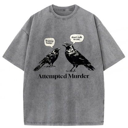 Tokyoviva Murdering Crows Washed T-shirt