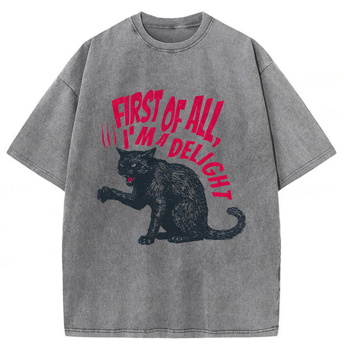 Tokyoviva Pistachio Cat Washed T-shirt