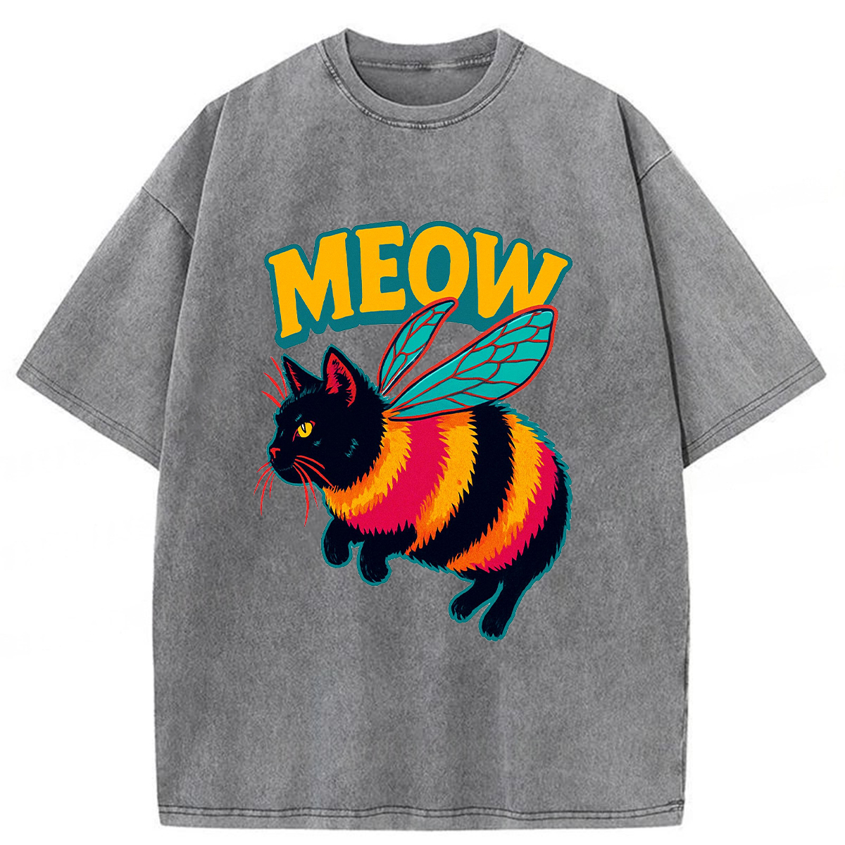 Tokyoviva Bee Cat Washed T-shirt